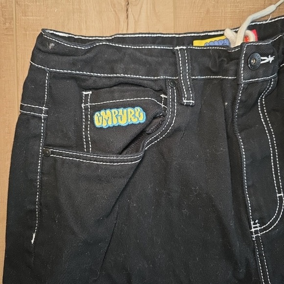 Empyre Mens Black Relaxed Baggy Black Jeans Size 34 RN#116442 - Picture 2 of 7